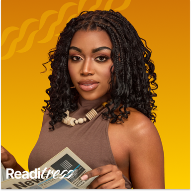 Special Deal | HD Full Lace Knotless Boho Curls Braided Bob Wig Flexi Fit Invisi Drawstring Cap Pre-Cut Lace