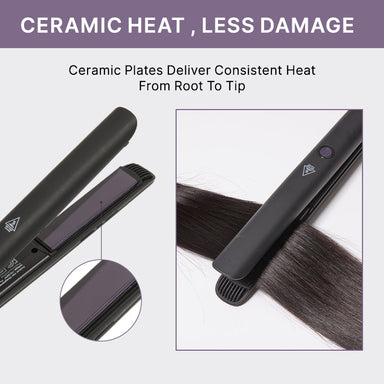 US only | 1PC Hair Straightener,  Up to 460°F, Quick, Smooth & Frizz-Free Styling Tool for Wigs and Natural Hair, Travel-Friendly
