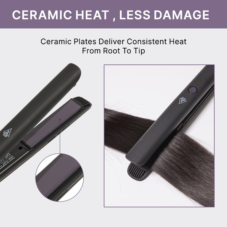 US only | 1PC Hair Straightener,  Up to 460°F, Quick, Smooth & Frizz-Free Styling Tool for Wigs and Natural Hair, Travel-Friendly