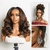 NatureMAX 200% Density Ombre Brown / Natural Loose Wave Glueless 13x6 HD Lace Front Shoulder Length Wig Pre-Cut Lace Flexi-Fit Drawstring Cap