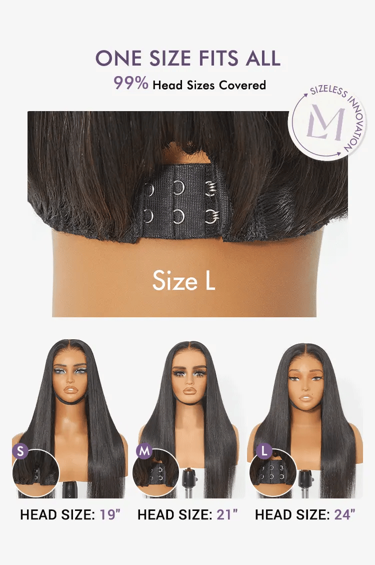 Melted Hair All-Day Comfort™ Wig 4C Kinky Edges Kinky Straight Glueless 7x6 Closure HD Lace Human Hair Wig Pre-Cut Lace-23