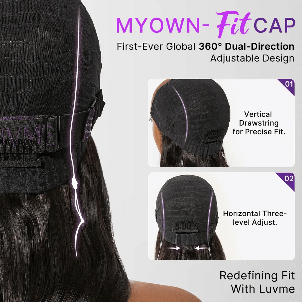 MyOwn-Fit PartingMax Glueless Personalized Comfort Wig 180% Density Loose Body Wave 7x6 Closure HD Lace Wig Pre Cut & Plucked & Bleached Ready to Go