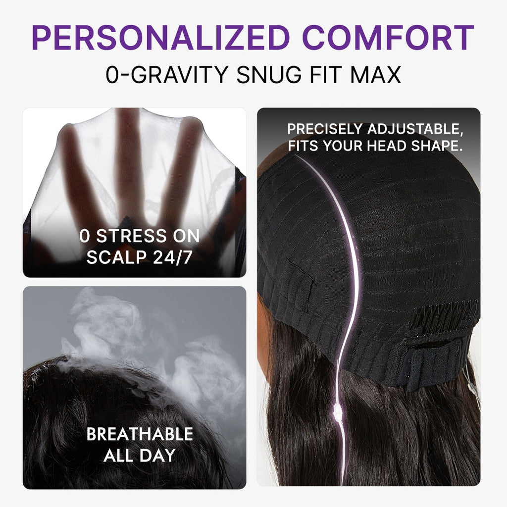 MyOwn-Fit PartingMax Glueless Personalized Comfort Wig 180% Density Loose Body Wave 7x6 Closure HD Lace Wig Pre Cut & Plucked & Bleached Ready to Go