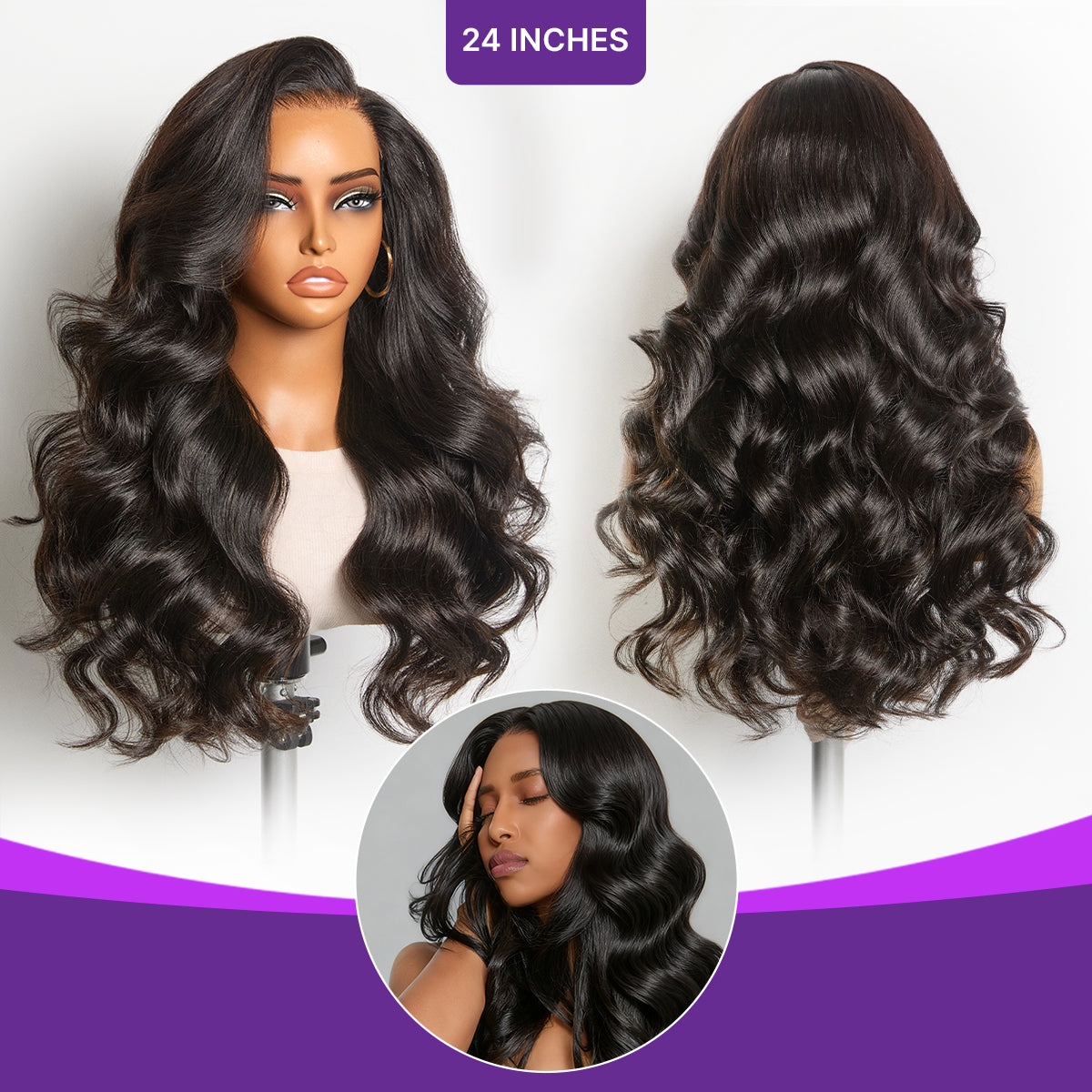 MyOwn-Fit PartingMax Glueless Personalized Comfort Wig 180% Density Loose Body Wave 7x6 Closure HD Lace Wig Pre Cut & Plucked & Bleached Ready to Go