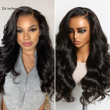 MyOwn-Fit PartingMax Glueless Wig 180% Density Loose Body Wave / Light Yaki Straight Ready to Go 7x6 Closure HD Lace Pre Cut & Plucked & Bleached