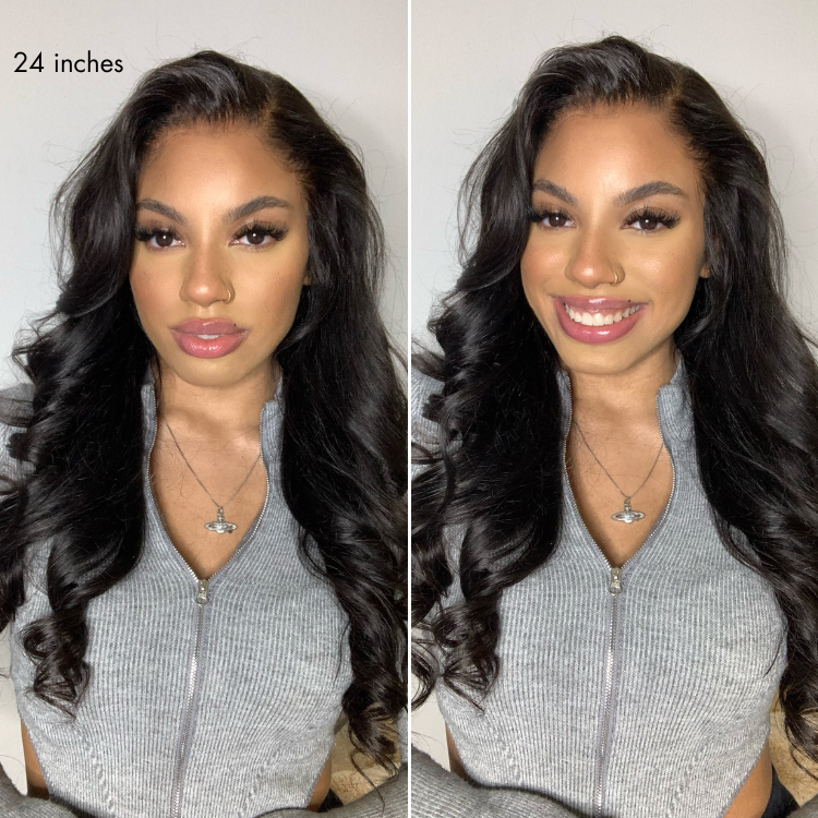MyOwn-Fit PartingMax Glueless Wig 180% Density Loose Body Wave / Light Yaki Straight Ready to Go 7x6 Closure HD Lace Pre Cut & Plucked & Bleached