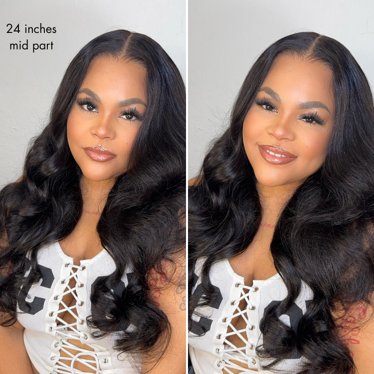 MyOwn-Fit PartingMax Glueless Personalized Comfort Wig 180% Density Loose Body Wave 7x6 Closure HD Lace Wig Pre Cut & Plucked & Bleached Ready to Go
