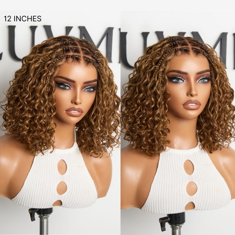 Melted Hair Natural Black Deep Curly Wig Glueless 5x5 Closure Pre-Cut Lace Wig – Style 6826