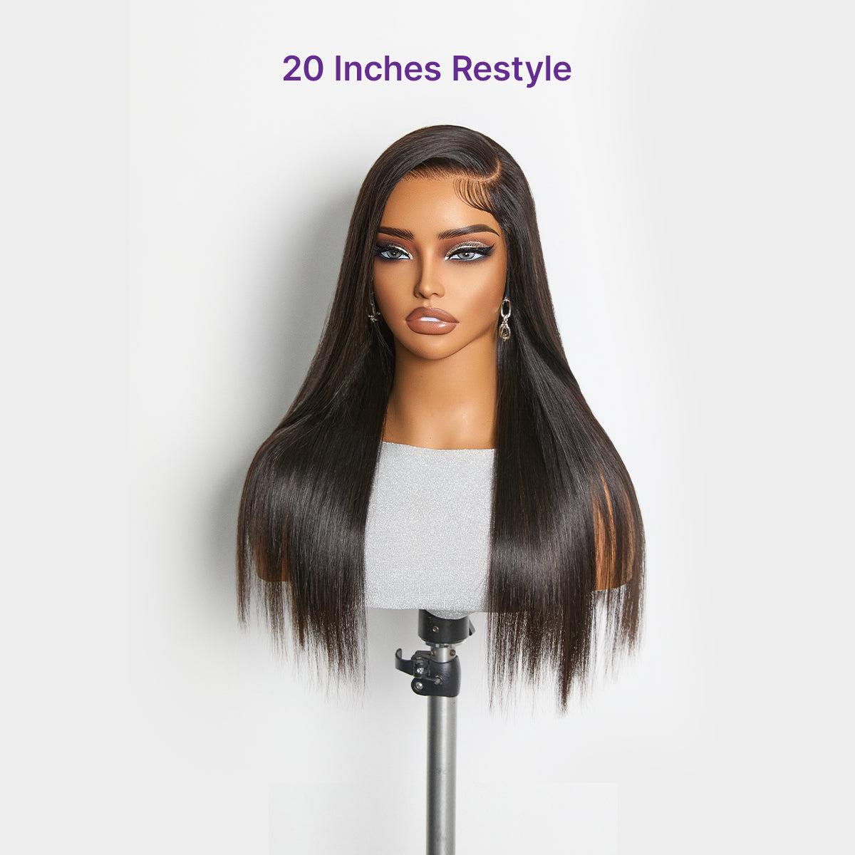 MyOwn-Fit PartingMax Glueless Personalized Comfort Wig 250% Density Bone Straight with Baby Hair 7x6 Closure HD Lace Wig Pre Cut & Plucked & Bleached Ready to Go