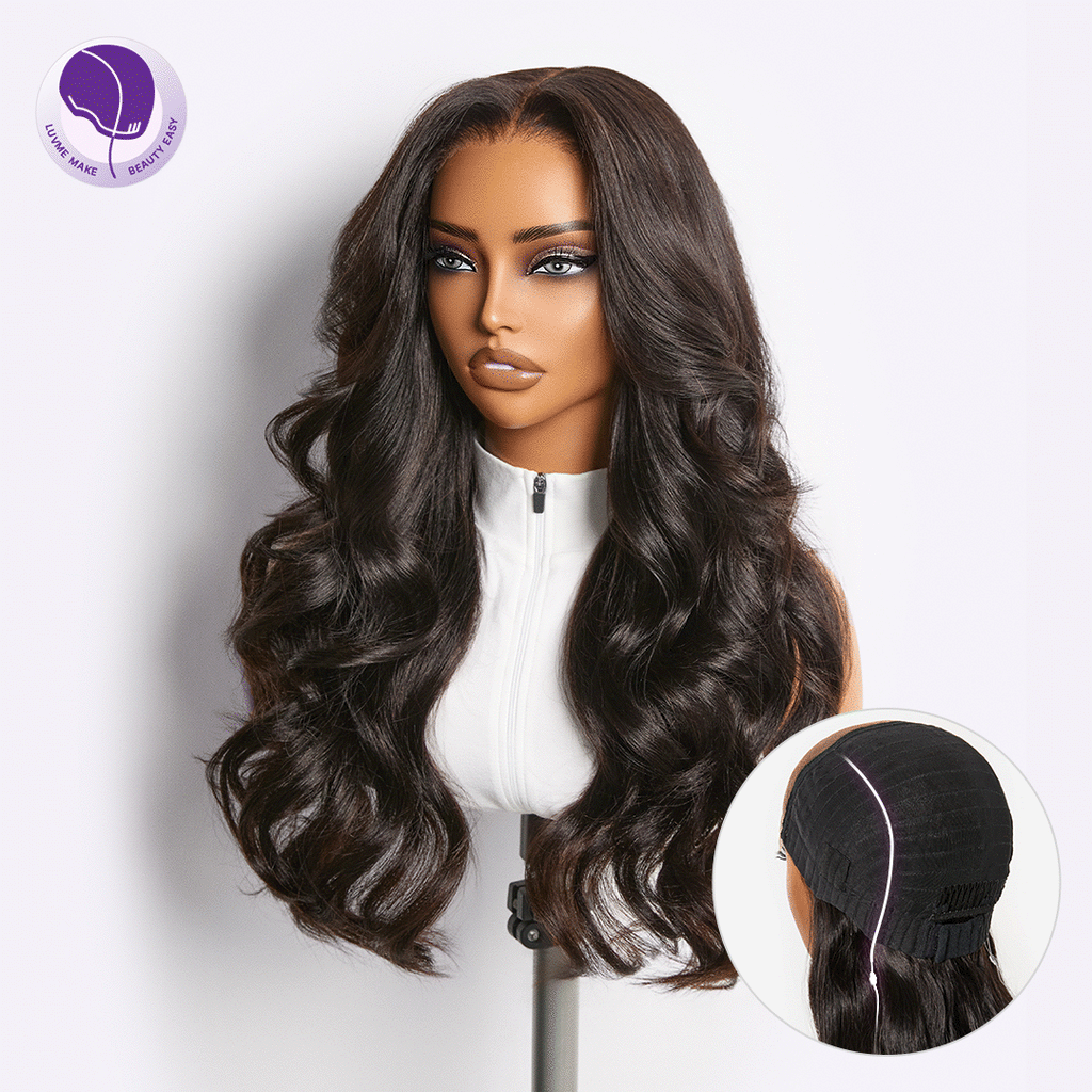 MyOwn-Fit PartingMax Glueless Wig 180% Density Light Yaki Body Wave 7x6 Closure HD Lace Wig Flexi-Fit Invisi Drawstring Cap & Pre-Cut Lace