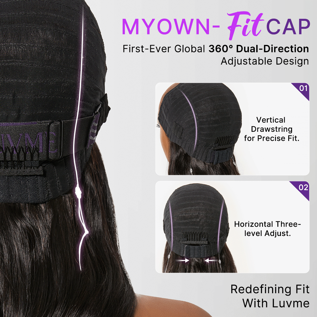 MyOwn-Fit PartingMax Glueless Wig 180% Density Light Yaki Body Wave 7x6 Closure HD Lace Wig Flexi-Fit Invisi Drawstring Cap & Pre-Cut Lace