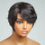 Clean & Neat Mature Boss Style Glueless Short Wig with Bangs 100% Human Hair - US Only