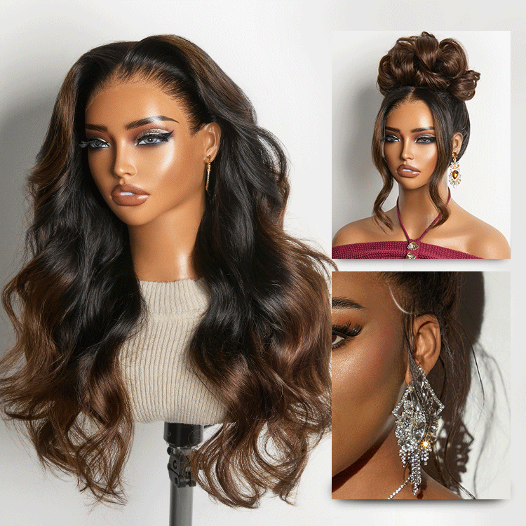 New Customers Only | NatureMAX 200% / 250% Density Loose Wave Glueless 13x6 HD Lace Front Wig Human Hair Pre-Cut Lace Flexi-Fit Drawstring Cap