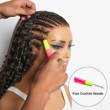Readitress Pre-Separated Feather Crochet Human Hair Extensions Kinky Straight Protective Style with Free Gifts - US Only