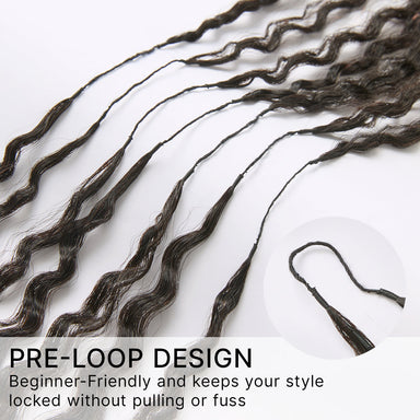 Readitress Pre-Separated Feather Crochet Human Hair Extensions Kinky Straight Protective Style with Free Gifts - US Only