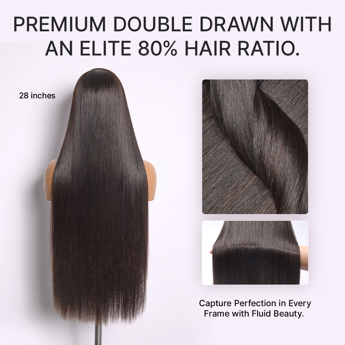 MyOwn-Fit PartingMax Glueless Personalized Comfort Wig 250% Density Bone Straight with Baby Hair 7x6 Closure HD Lace Wig Pre Cut & Plucked & Bleached Ready to Go