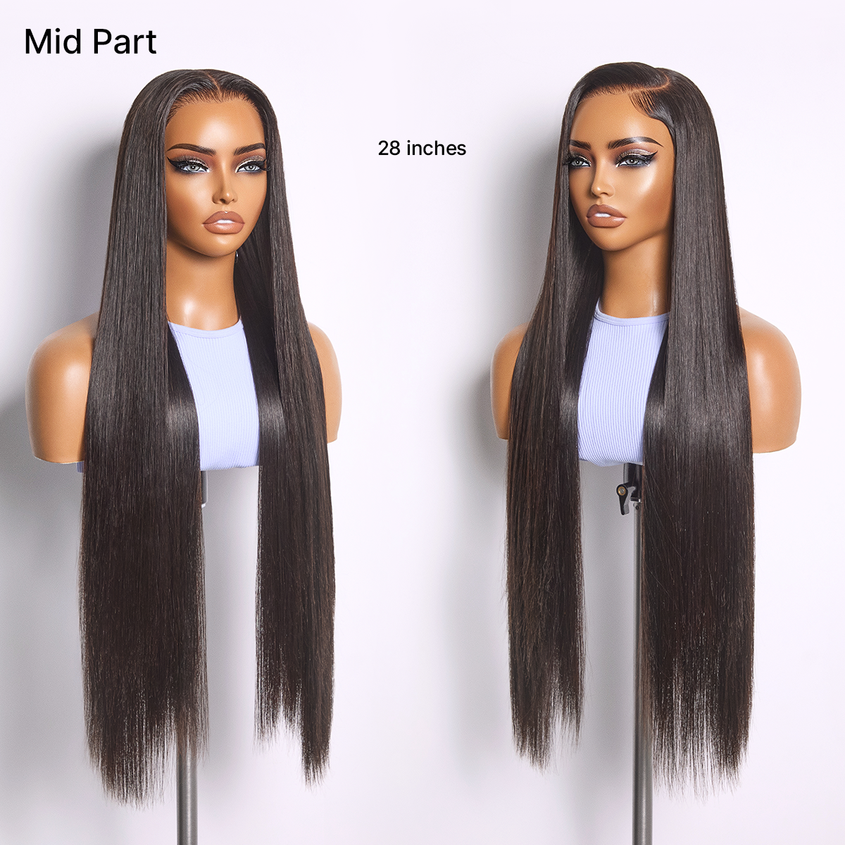 MyOwn-Fit PartingMax Glueless Personalized Comfort Wig 250% Density Bone Straight with Baby Hair 7x6 Closure HD Lace Wig Pre Cut & Plucked & Bleached Ready to Go