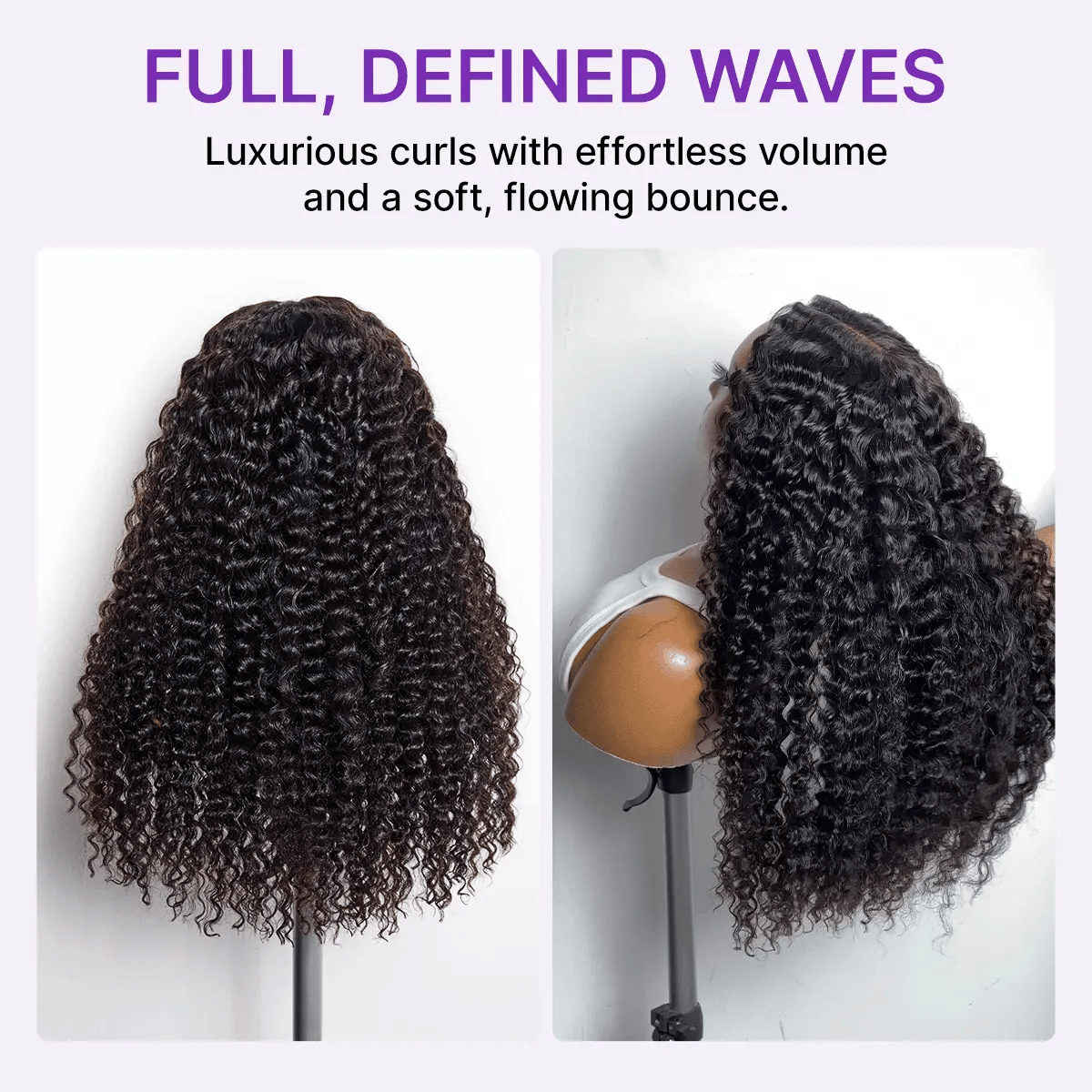 Halo Hair Style All-Day Comfort Wig 200% Density Deep Wave Glueless 7x6 Closure HD Lace Human Hair Wig Pre-Cut Lace