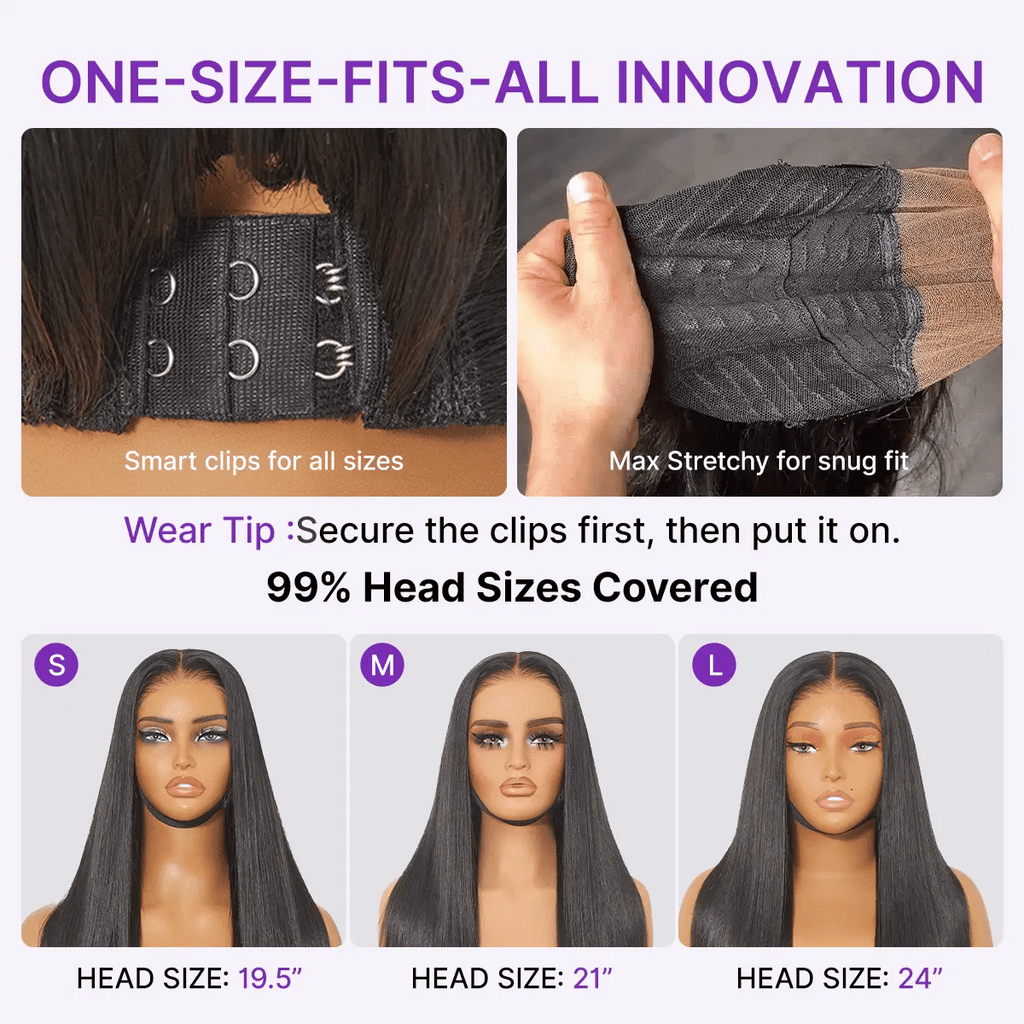 Halo Hair Style All-Day Comfort Wig 200% Density Deep Wave Glueless 7x6 Closure HD Lace Human Hair Wig Pre-Cut Lace
