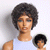 Throw On & Go Natural Black Big Curly Glueless Short Wig Ultra Comfort Cotton Cap Hair Loss Friendly Wig
