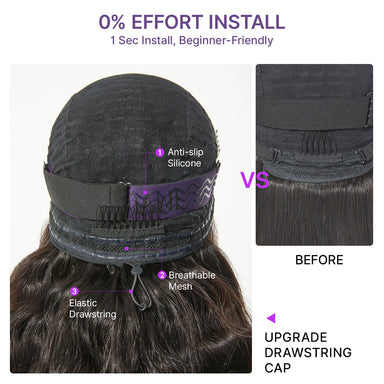 All-Day Curl Hold Premier Grade Hair 250% Density Loose Wave SilkShield Glueless 13x4 HD Lace Front Wig Pre-Cut Lace Flexi-Fit Drawstring Cap