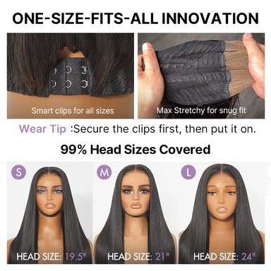 Halo Hair Style All-Day Comfort Wig 180% Density Soft & Full Water Wave Glueless 7x6 Closure HD Lace Human Hair Wig Pre-Cut Lace