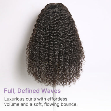 Halo Hair Style All-Day Comfort Wig 180% Density Soft & Full Water Wave Glueless 7x6 Closure HD Lace Human Hair Wig Pre-Cut Lace