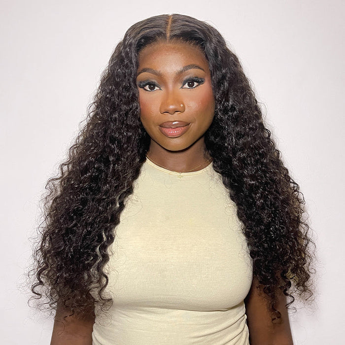 Melted Hair All-Day Comfort Wig 180% Density Soft & Full Water Wave Glueless 7x6 Closure HD Lace Human Hair Wig Pre-Cut Lace