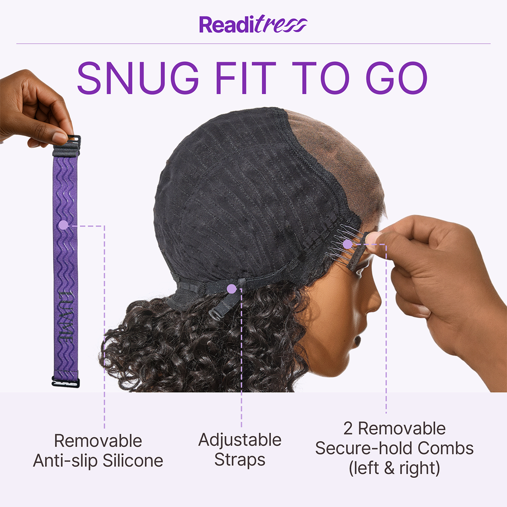 Readitress Boho Braids Deep Curly Glueless 5x5 Closure Lace with Braided Top Human Hair Wig Pre-Cut Lace