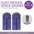 2pcs Portable Hair Extension Storage Wig Bags with Anti-slip Wooden Hanger & Transparent Zip Up Closure | Add-on Item