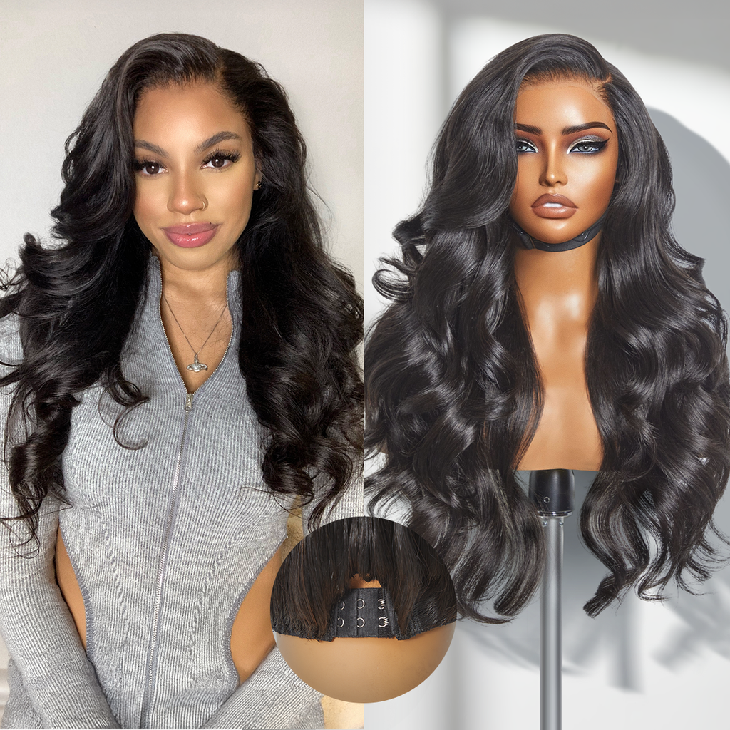 Halo Hair Style All-Day Comfort Wig PartingMax Glueless 7x6 Closure HD Lace Loose Body Wave Long Wig Pre-Cut Lace