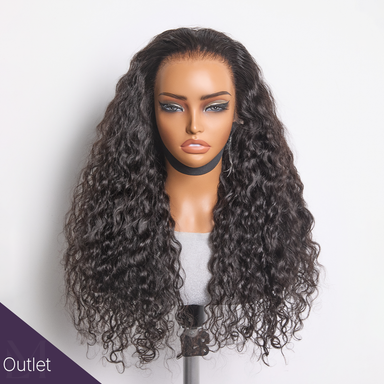 Outlet | Wate Wave Ear-to-ear Glueless 13x6 Frontal HD Lace Long Curly Wig