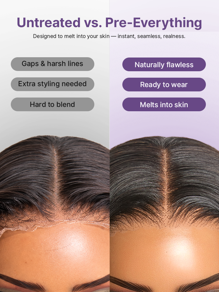 PreMax Super Natural Hairline Face-Framing Layered Cut Silky Straight Glueless 13x4 Frontal Lace Wig Human Hair Pre-Cut Lace-10