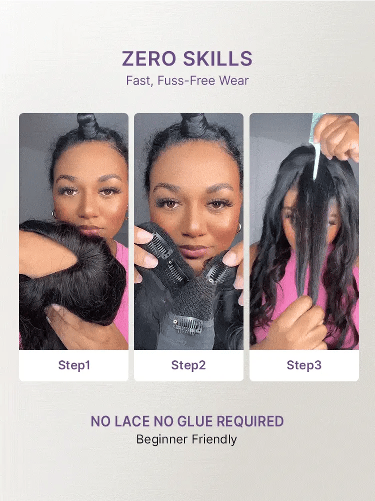 True Scalp Burmese Curly V Part Glueless Human Hair Wig Flexi-Fit Drawstring-12