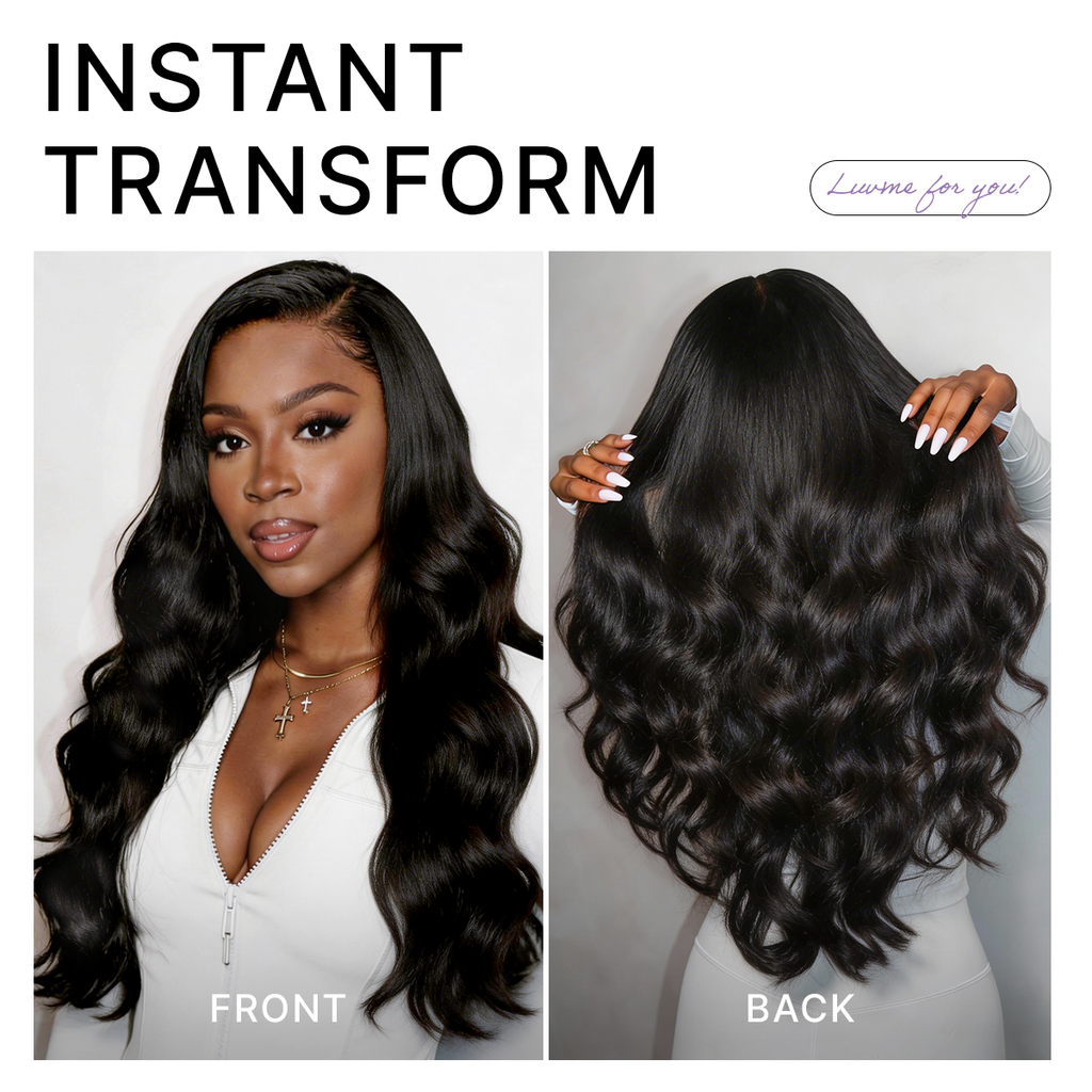 Halo Hair Style All-Day Comfort Wig PartingMax Glueless 7x6 Closure HD Lace Loose Body Wave Long Wig Pre-Cut Lace