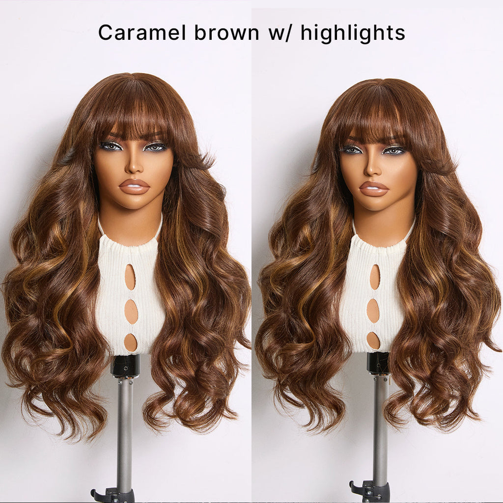 Melted Hair Natural Black Body Wave Wig 13x6 Frontal Wig – Style 3578