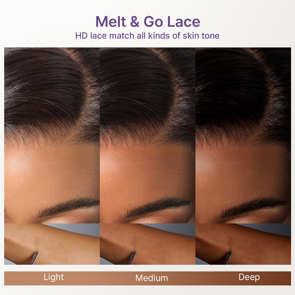 Halo Hair Style All-Day Curl Hold Premier Grade Hair Ombre Brown Body Wave CuticleAlign PartingMax Glueless 7x6 HD Lace Wig Pre-Cut Lace