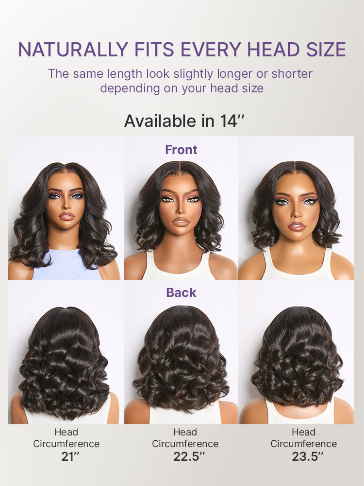 Melted Hair All-Day Curl Hold Premier Grade Hair Ombre Brown Body Wave CuticleAlign PartingMax Glueless 7x6 HD Lace Wig Pre-Cut Lace-22