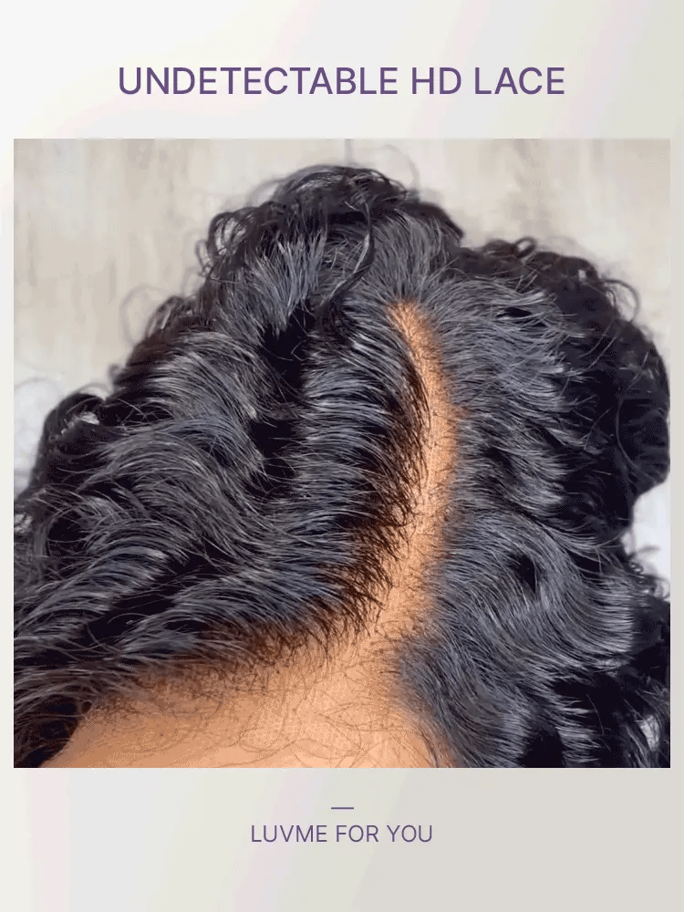 Brown Highlight Water Wave Pixie Cut Glueless Minimalist HD Lace Short Curly Wig-27