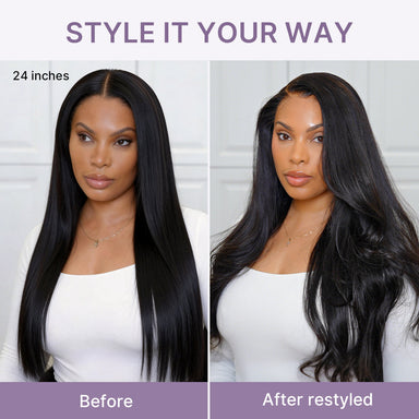 Special Offer | PreMax Wigs | Super Natural Hairline Silky Straight Glueless 13x4 Frontal Lace Wig Human Hair Pre-Cut Lace