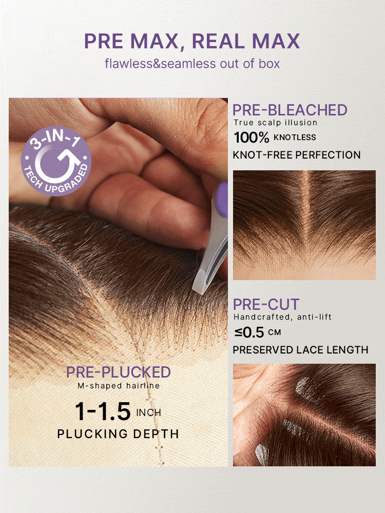 Rich Chocolate Brown Silky Straight 180% Density Glueless 13x4 Lace Frontal Wig Pre-Cut Lace-30