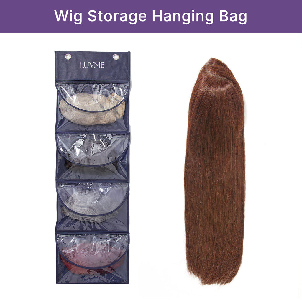 1pc / 2pcs Halo Hair Style 4-Pack Purple Wig Storage Bags, Dust-Proof Hair Extension Carriers | Add-on Item