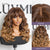 VIP ONLY | Halo Hair Style All-Day Comfort Wig 180% Density Ombre Blonde Highlight Loose Body Wave Glueless 7x6 Closure HD Lace Human Hair Wig with Bangs Pre-Cut Lace