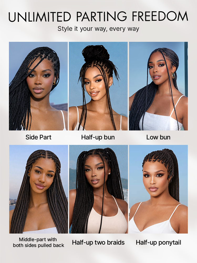 OwnScalp Salon Braids Super Natural Scalp Full HD Lace Knotless Box Braided Wig Flexi-Fit Invisi Drawstring Cap-20