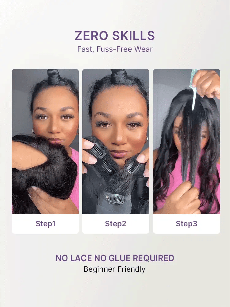 True Scalp V Part 180% Density Burmese Curly Finger Coil Ends Glueless Human Hair Wig with Flexi-Fit Drawstring-14