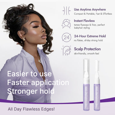 US Only | Halo Hair Style Edge Control Stick 2.0 - Strong Hold for Wigs, Portable Hair Styling Tool