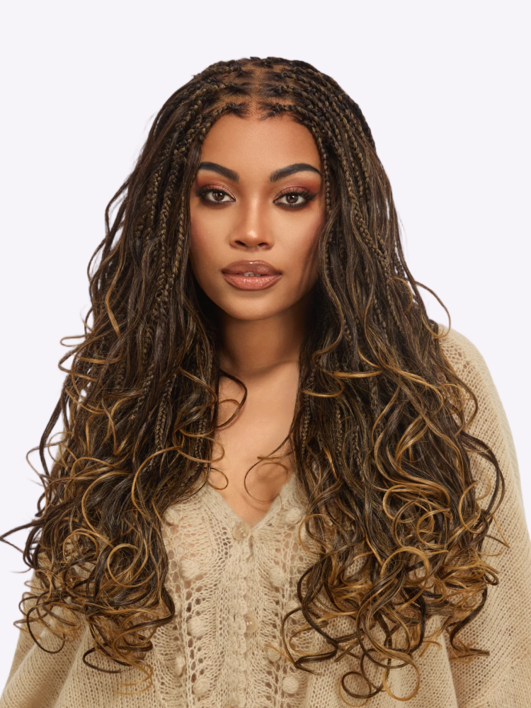 Melted Hair 613 Blonde Braided Wig Full Lace Wig