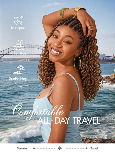 Readitress Pre-Separated Feather Crochet Human Hair for Miracle Knots Boho Braids | Ombre Brown Deep Wave Protective Style (Free Gifts Included)