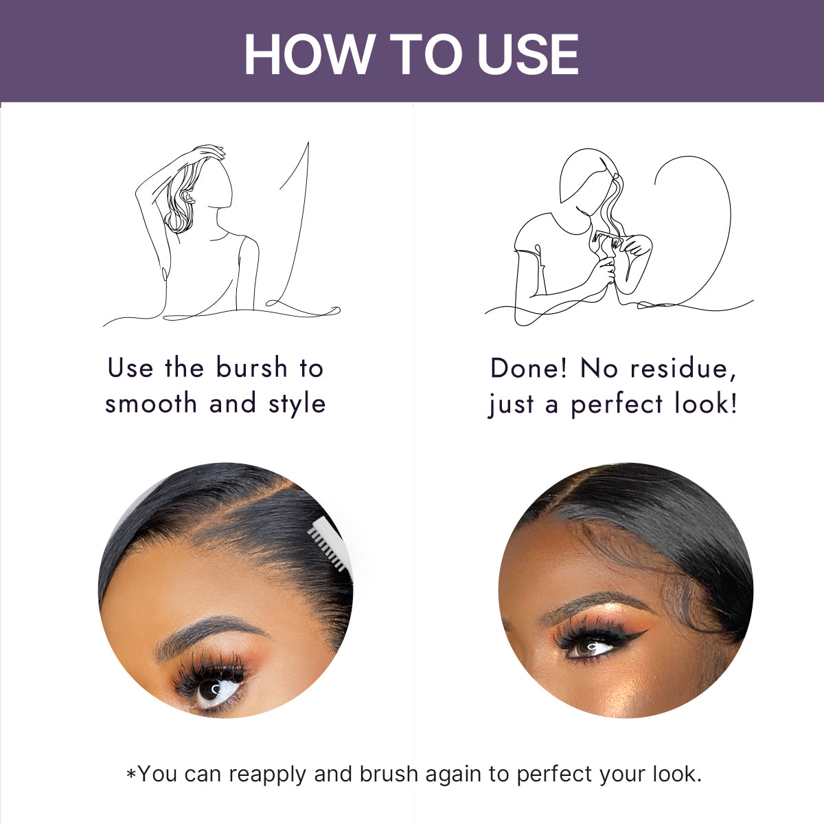 US Only | Halo Hair Style Edge Control Stick 2.0 - Strong Hold for Wigs, Portable Hair Styling Tool | Add-on Item