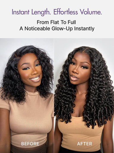 Burmese Curly Finger Coil Ends Seamless Clip in Extensions Real Human Hair Pieces 135g 9pcs / 7pcs with Free Gift